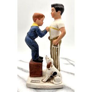 Norman Rockwell 1981 Boy Scouts Figurine: To Keep Myself Physically Strong BSA-3